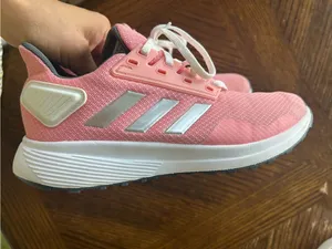 Like new adidas Women's Coral Pink Mesh Athletic Sneakers size 6 thumbnail 2