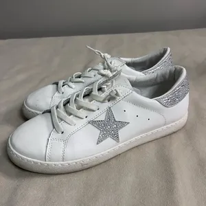 Vintage Havana “Betsy White Diamonds” Rhinestone Star Sneakers Size 8 thumbnail 2
