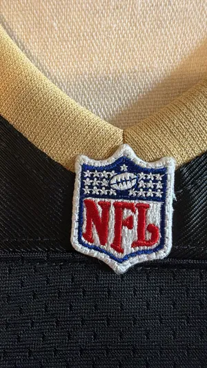 NFL Saints Women's Black Jersey with Gold Trim thumbnail 3