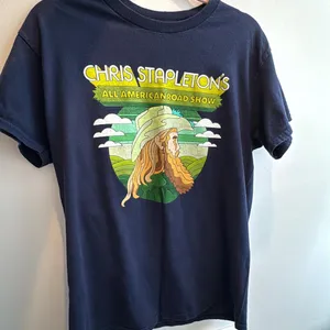 Chris Stapleton All American Road Show Tee Blue Size M thumbnail 1