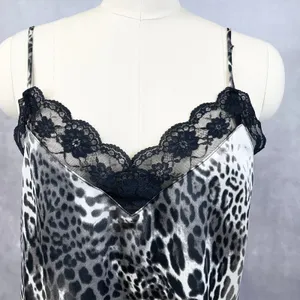 Davi & Dani‎ Womens Leopard Cami Size M Y2K Lingeriecore Sultry Club Night Edgy thumbnail 3