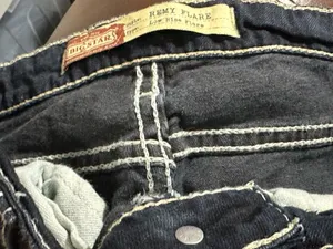Big Star Remi low rise flare jeans embellished back pockets size 30 y2k thumbnail 10