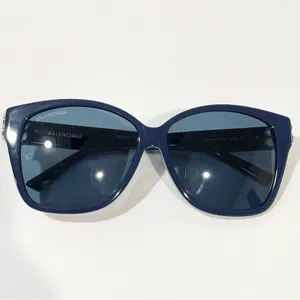 Balenciaga BB0135SA 004 WOMEN SUNGLASSES‎ BLUE Silver thumbnail 8