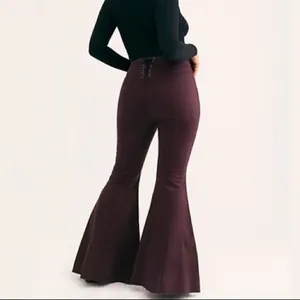 Purple Free People Super Flare Jeans thumbnail 3