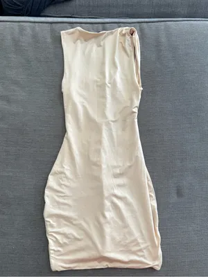 Oh Polly Beige Twist Front Ruffle Mini Dress thumbnail 8