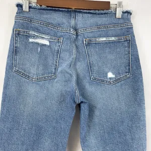 Abercrombie Fitch Womens Jeans 25 Distressed Boyfriend Mid Rise Raw Hem‎ Edgy thumbnail 5