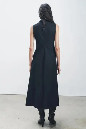 Zara Long Black Dress thumbnail 2