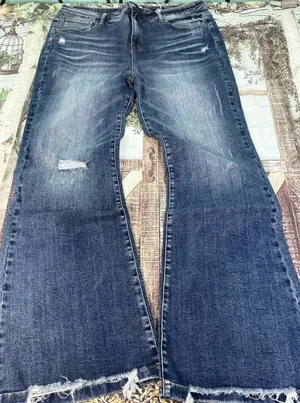 Blakeley Jeans size 4x rebel tummy control dark blue 34" inseam wide leg thumbnail 1
