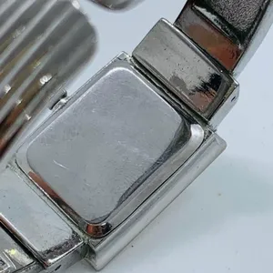Collage ladies 20mm quartz analog cuff bracelet two tone watch size 6” runs thumbnail 6