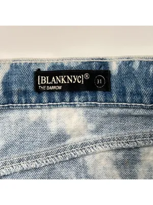Blank NYC The Barrow Tie-Dye Ripped Distressed Denim Shorts Size 31 thumbnail 6