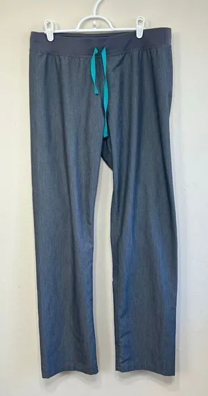 Figs High Waisted Graphite Livingston Basic Scrub Pants Medium Tall Women thumbnail 1