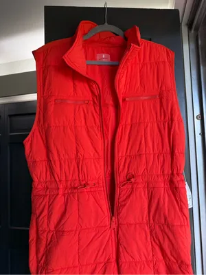 NWT FP Movement Pippa Packable Puffer Suit, Size Small, Orange Quilted Winter thumbnail 5
