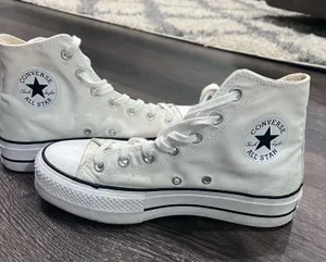 Platform Converse White High-Top Women’s thumbnail 1