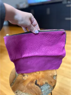 Gorjana Fuchsia Leather Clutch Bag thumbnail 4