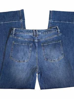 OAT Wide Leg Jeans High Rise Medium Wash thumbnail 4