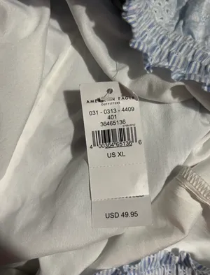 American Eagle Ruffle Printed Mini Skirt With Elastic Waistband thumbnail 8