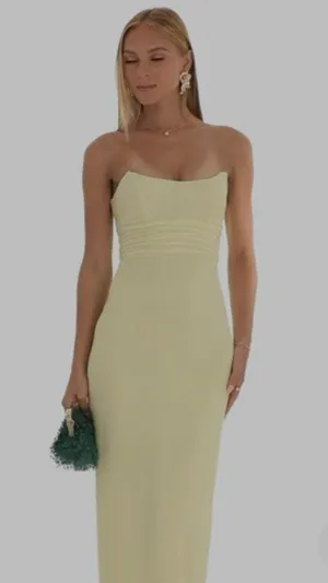 Yellow prom dress thumbnail 1