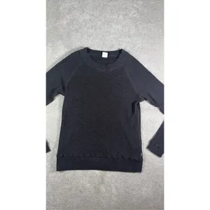 aritzia tna black waffle knit top long sleeve xs thumbnail 2