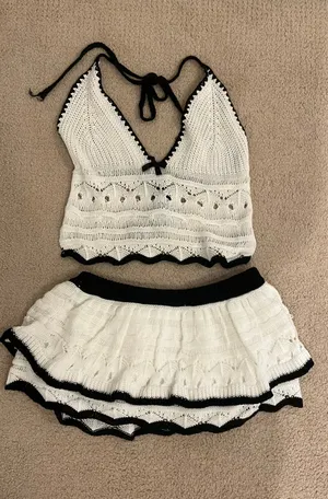 Skirt and tank top crochet set thumbnail 1