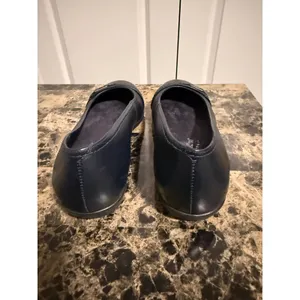 Walking Cradles Navy Blue Leather Buckle Detail Ballet‎ Flats 9.5W thumbnail 6
