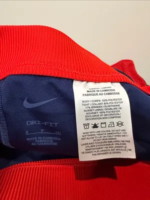 Nike Court Dri-FIT Slam Tennis Skirt Red Blue Skort Mesh Pleats Size Small thumbnail 4