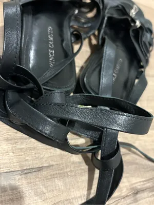 Vince Camuto Leather Sandals‎ Square Toe Lavelinn Wrap Around Flats black size 7 thumbnail 8