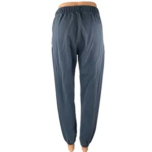 Madhappy Women's Navy Blue High Rise Embroidered Tapered Jogger Sweat Pants XS thumbnail 3