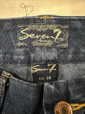 Seven7 Y2K Ultra Low Rise Bootcut Jeans 28 Hip Hugger McBling Indie Sleaze thumbnail 9