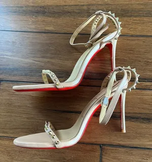 CL So Me Nude Stiletto Heels with Red Soles - EU 41 thumbnail 1