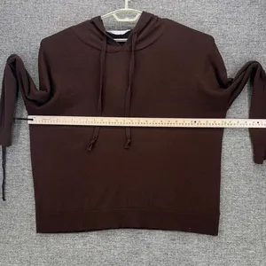 Cashmere Blend Hoodie XXL Brown Soft Comfy‎ Warm Cozy Oversized Luxurry Premier thumbnail 9