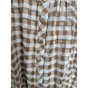 Matilda Jane Annabelle Off Shoulder Gingham Ruffle Sleeve Button Front Size‎ XXL thumbnail 3