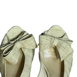Bibi Anthropolgie Lou Pumps‎ Heels Size 39/7 US Miho Natural Womens Peep Toe thumbnail 2