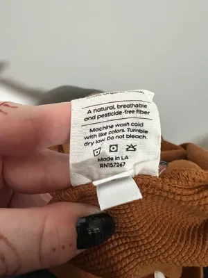 Mate the Label Wide Leg Waffle Pants in Sedona Size Medium thumbnail 7