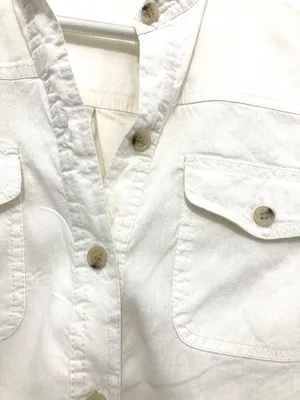 Theory "Corian" Luxury Linen-Blend Popover Utility Shirt M thumbnail 7