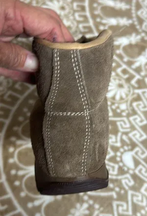 Vintage Vasque Womens Sz 7.5M Hiking Boot Beige Suede Skywalk 7546 Made in Italy thumbnail 3