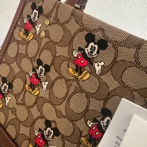 Disney X Coach Dempsey Tote 22 In Signature Jacquard With Mickey Mouse cm199 thumbnail 5