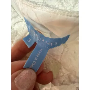 Draper James White Lace Ruffle Strap Midi Dress‎ Southern Bridal Cottagecore S thumbnail 7