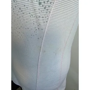 Lululemon Pink Striped Ruffle Neck Racerback Tank Top Size 4 Mandala‎ Print thumbnail 4
