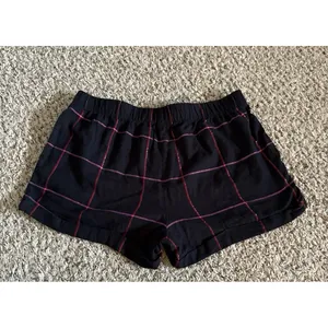 Stars Above Women's Black Red windowpane flannel pajama shorts Size Medium thumbnail 5