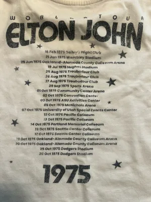 Elton John Crocodile Rock Crop Top Baby Doll T-Shirt thumbnail 5