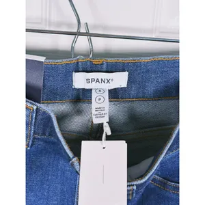 NWT SPANX High Rise Wide Leg Jeans A-Line S Blue Denim Casual Classic Retro thumbnail 4