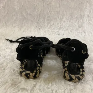 & Other Stories Women Flat Black Lace Up Espadrille Sandals . Size-7 thumbnail 8