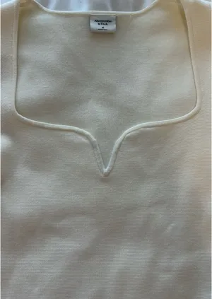 Abercrombie White Long Sleeve Top thumbnail 2