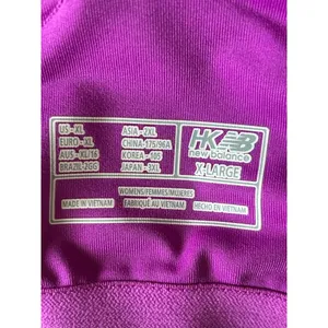New Balance Womens Purple‎ Activewear Tank Top Stripe Built In Bra XL thumbnail 4