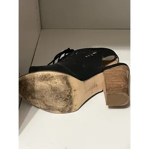 Restricted high heel black cut out shoes size 6.5‎ thumbnail 6