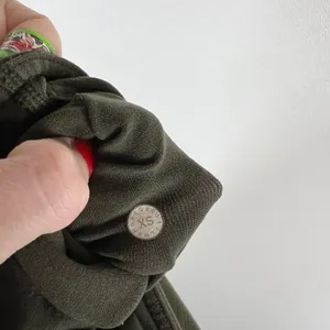 Lululemon Align High Rise Capri Leggings Olive Green Mesh‎ Detail Size XS thumbnail 7
