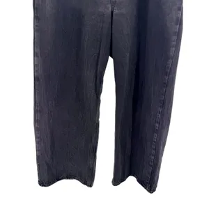 Old Navy Extra High Rise Wide Leg Jeans Faded Black 14 Grunge Indie Baggy 90s thumbnail 3