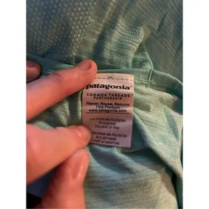 Patagonia Womens Size Large Racerback Tank Top Sleeveless Shirt Turquoise thumbnail 4