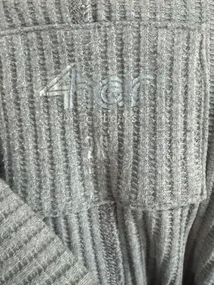 Women’s 4her Portland Blazer Rip City Gray Waffle Knit Hoodie with Red Graphic thumbnail 4