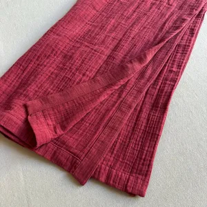 Johnny Was Calme Red Gauze Cotton Boho Beach High Slit Pant BNWT thumbnail 6